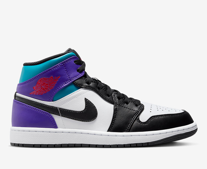 AIR JORDAN 1 MID BRIGHT CONCORD